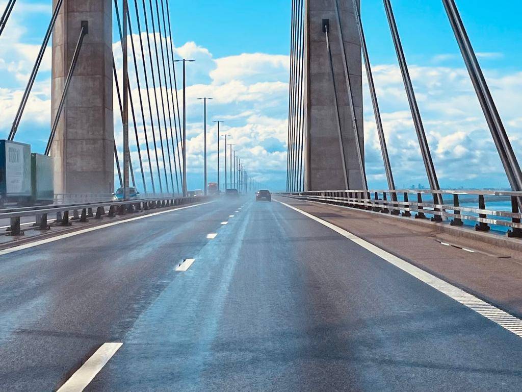 Fahrt über die Öresundbrücke